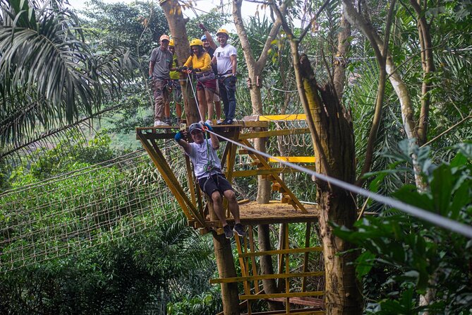 Aburi, Ghana Private Zipline and Adventure Experience - Safety gear, instructions, and the first obstacles
