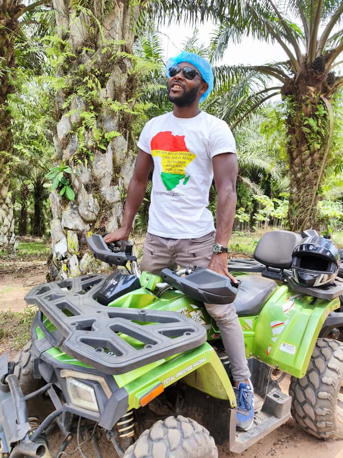 Accra: ATV quad bike, Botanical Garden, & Waterfall Tour - The private format and guide support