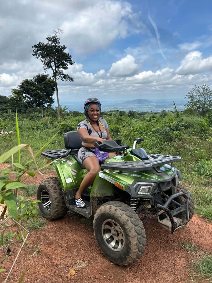 Accra: Quadbike, Waterfall, Lunch & Aburi Adventure Tour - Starting with an off-road ride in Adukrom