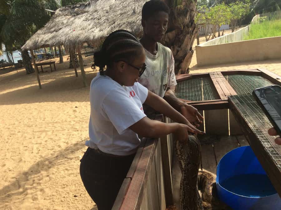 Ada: day tour with amazing experience - The Volta River cruise shows Ada from the water