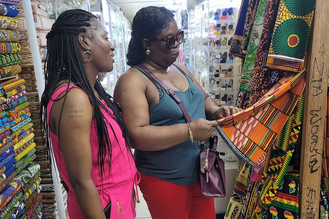 African custom clothing making experience with fabric tour - Choosing a print with meaning