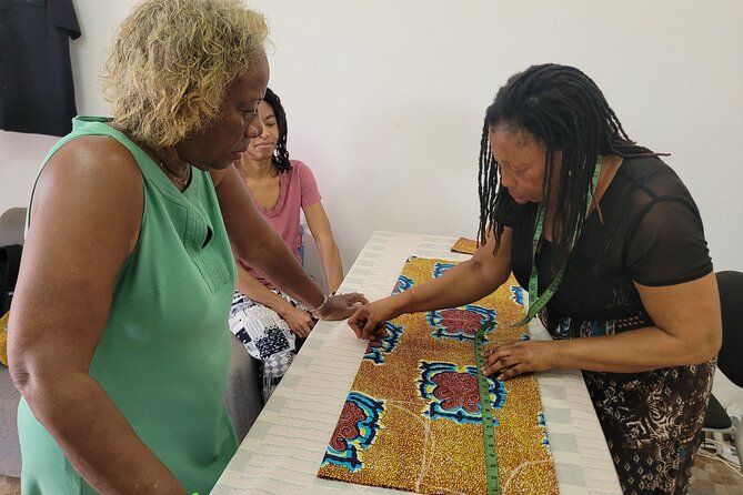 African custom clothing making experience with fabric tour - Snacks, drinks, and the final fitting