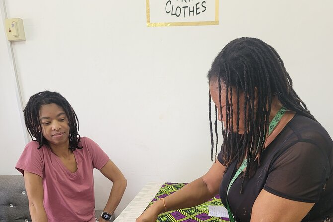 African custom clothing making experience with fabric tour - What the $240 price really covers