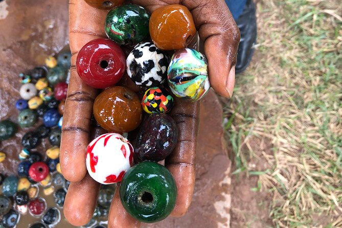 Beadmaking Workshop - The mud oven is the heart of the demonstration