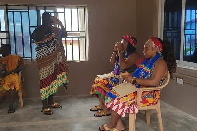 Bonwire Namimg Ceremony and Kente Tourist Center - Receiving an Akan name at Bonwire Palace