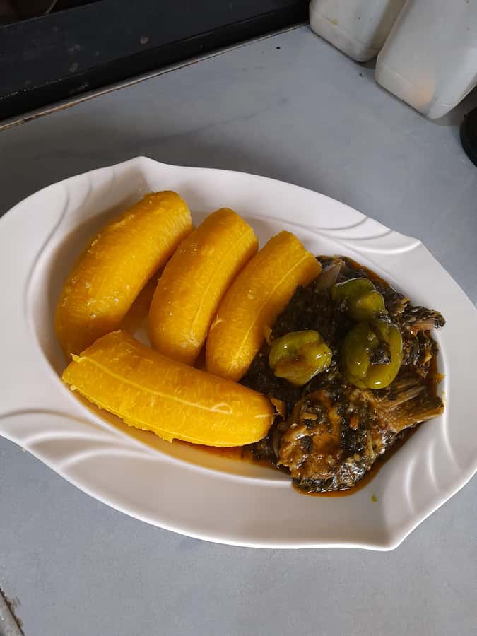 Flavors of Ghana: Food Tour Experience. - The local meal at a chop bar