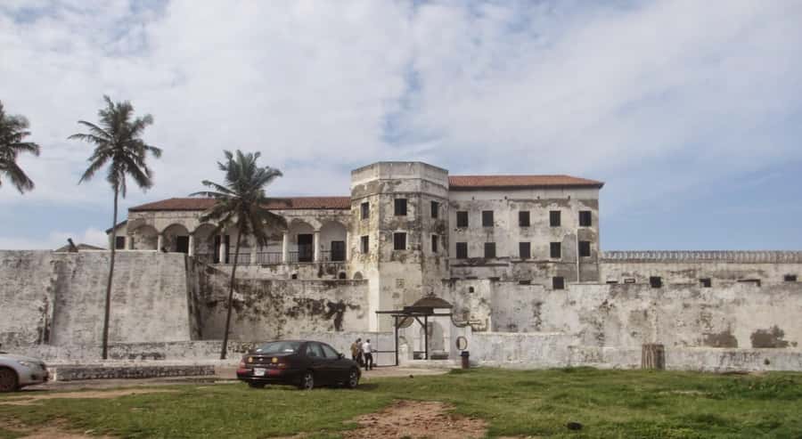 Elmina Castle seen from the shore