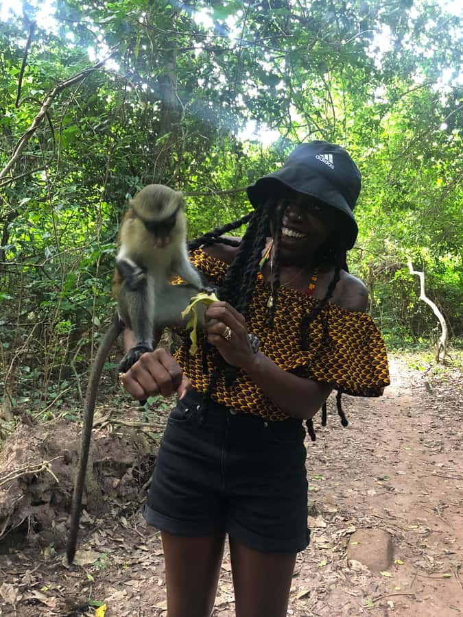 Ghana: 2-Day Monkey Sanctuary, Waterfall and Hiking Tour - The canopy walk over Ote Falls