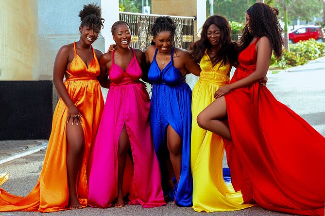 Luxury Flying Dress Photoshoot in Accra - The photography team and the makeup option